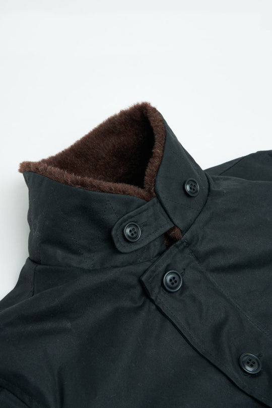 Kay Men’s Quilted Jacket – Fleece Collar Winter Casual Coat