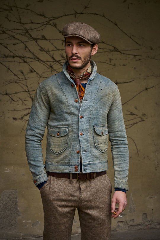 Hugo Men’s Vintage Jacket – Button Up Casual Cotton Coat