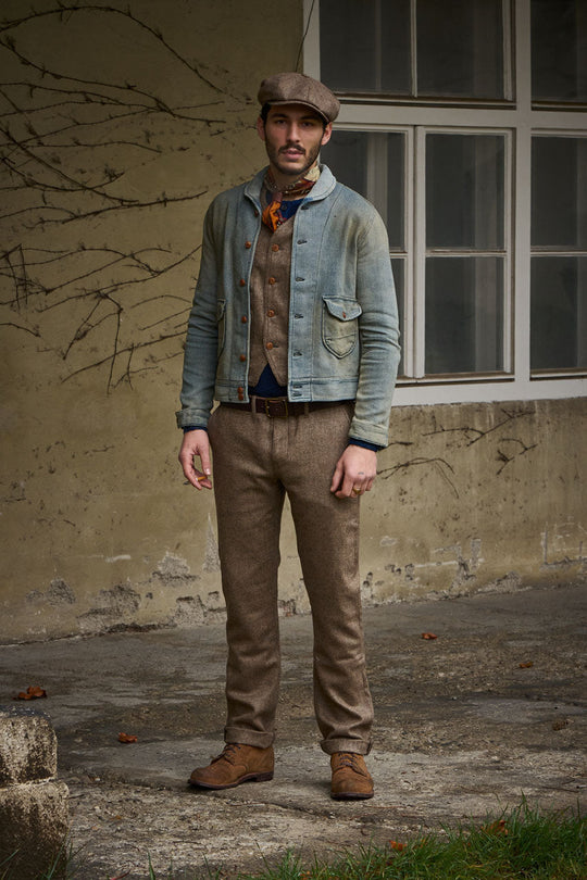Hugo Men’s Vintage Jacket – Button Up Casual Cotton Coat