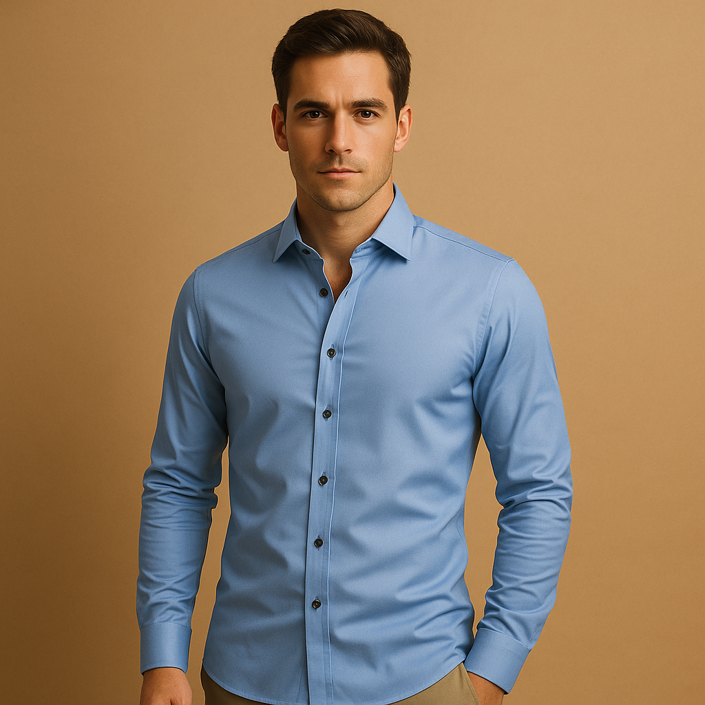 Oliver Men’s Dress Shirt – Long Sleeve Slim Fit Formal Shirt