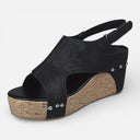 Women’s Platform Wedge Sandals Stable Fit Open Toe