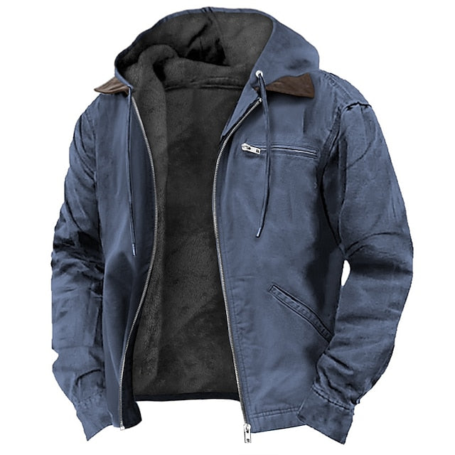 Bradley Men’s Jacket – Fleece-Lined Zip Hoodie