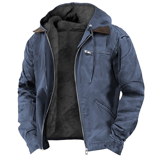 Bradley Men’s Jacket – Fleece-Lined Zip Hoodie
