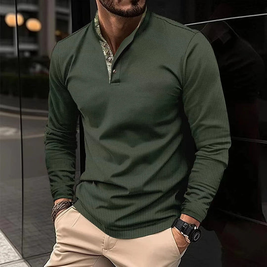 Elias | Men’s Long-Sleeve Polo Shirt – Stylish and Comfortable Fit