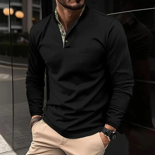 Elias | Men’s Long-Sleeve Polo Shirt – Stylish and Comfortable Fit