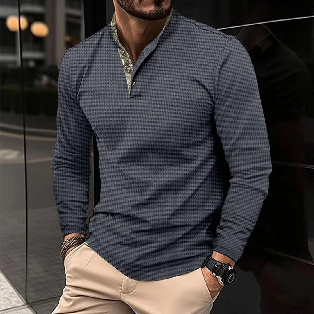 Elias | Men’s Long-Sleeve Polo Shirt – Stylish and Comfortable Fit