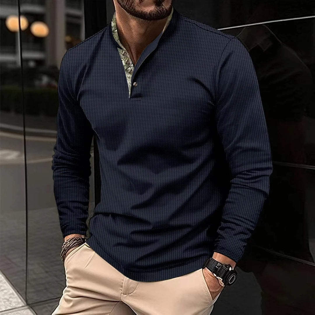Elias | Men’s Long-Sleeve Polo Shirt – Stylish and Comfortable Fit