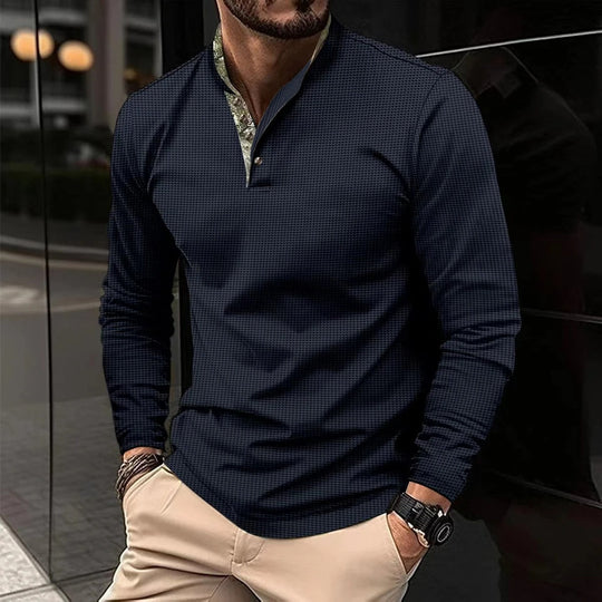 Elias | Men’s Long-Sleeve Polo Shirt – Stylish and Comfortable Fit