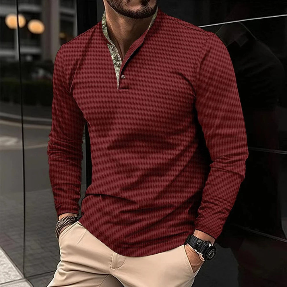 Elias | Men’s Long-Sleeve Polo Shirt – Stylish and Comfortable Fit