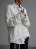 Amara | Women's Fluffy Knit Cardigan