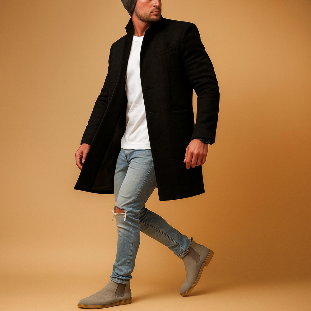 Barclay & Bloom | Herren Wollmantel – Maßgeschneiderter langer Wintermantel