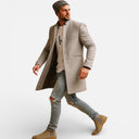 Barclay & Bloom | Men’s Wool Overcoat – Tailored Long Winter Coat