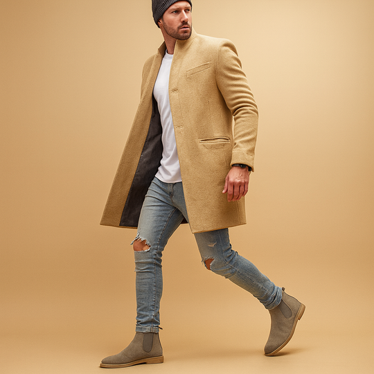 Barclay & Bloom | Herren Wollmantel – Maßgeschneiderter langer Wintermantel