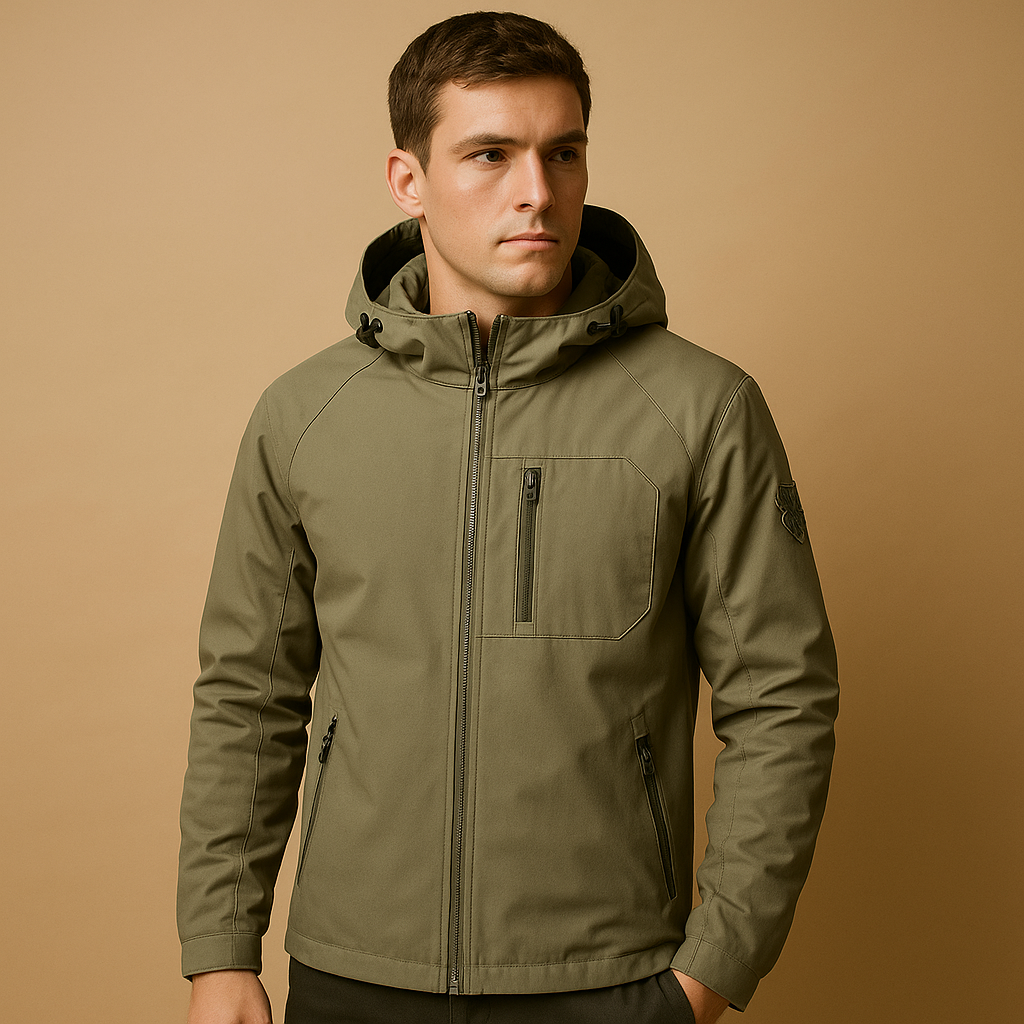 Rowan Men’s Softshell Jacket – Waterproof Hooded Outdoor Coat