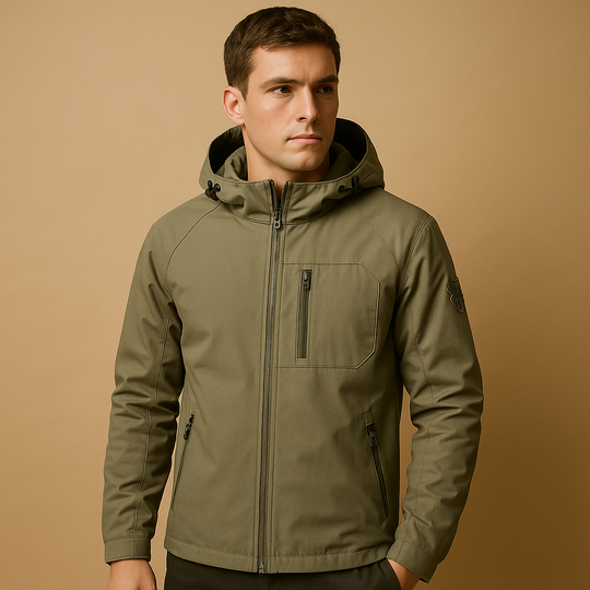 Rowan Men’s Softshell Jacket – Waterproof Hooded Outdoor Coat