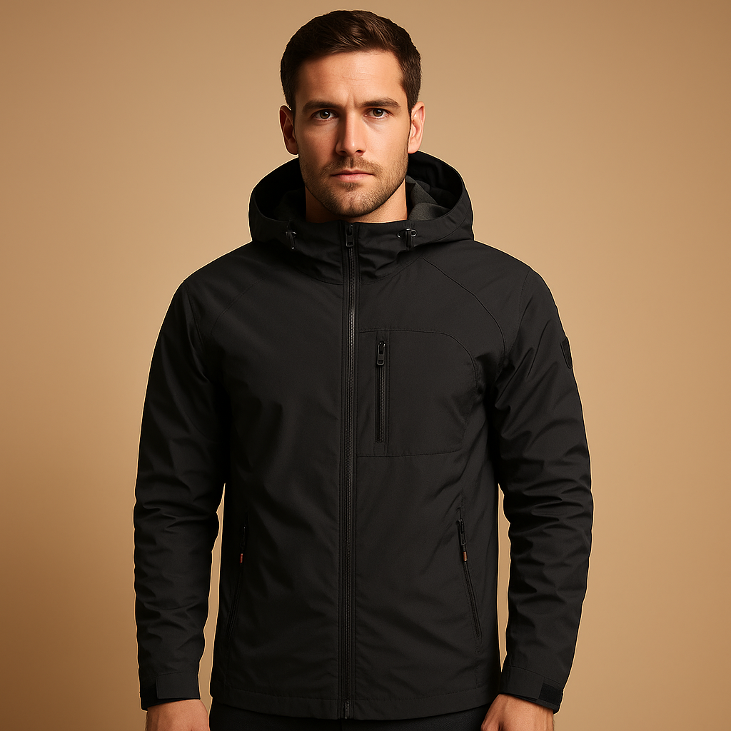 Rowan Men’s Softshell Jacket – Waterproof Hooded Outdoor Coat