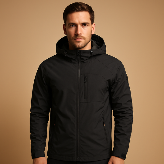 Rowan Men’s Softshell Jacket – Waterproof Hooded Outdoor Coat
