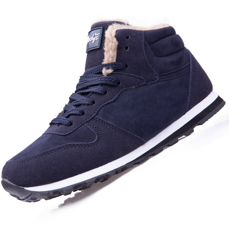 Murphy Men’s Winter Sneakers – High Top Fur Lined