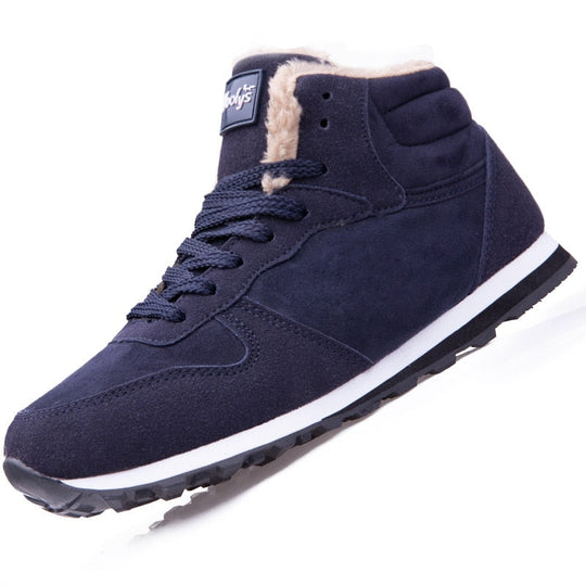 Murphy Men’s Winter Sneakers – High Top Fur Lined