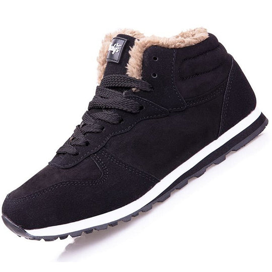 Murphy Men’s Winter Sneakers – High Top Fur Lined