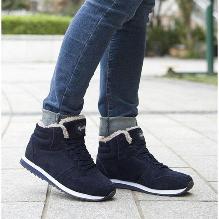 Murphy Men’s Winter Sneakers – High Top Fur Lined