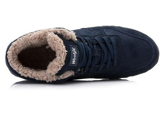 Murphy Men’s Winter Sneakers – High Top Fur Lined