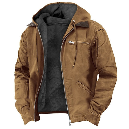 Bradley Men’s Jacket – Fleece-Lined Zip Hoodie