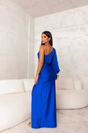 Celina – One Shoulder Asymmetric Dress with Side Slit