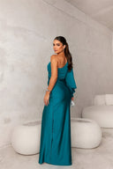 Celina – One Shoulder Asymmetric Dress with Side Slit