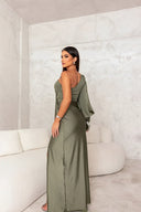 Celina – One Shoulder Asymmetric Dress with Side Slit